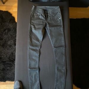 G-Star Dark black waxed Denim Pants